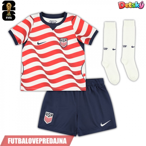 Lacne Dětský Futbalové dres Spojené štáty Christian Pulisic #10 MS 2026 Krátky Rukáv - Domáci (+ trenírky)